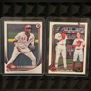 ELLY De LA CRUZ 2024 BOWMAN BASEBALL & TOPPS VETERAN COMBOS-Cincinnati REDS